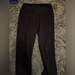 black pink leggings